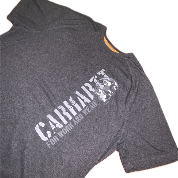 Carhartt Other - Carhartt Force Mens Dark Gray Digicam Camo Logo Relaxed Fit T-shirt Size 2XL